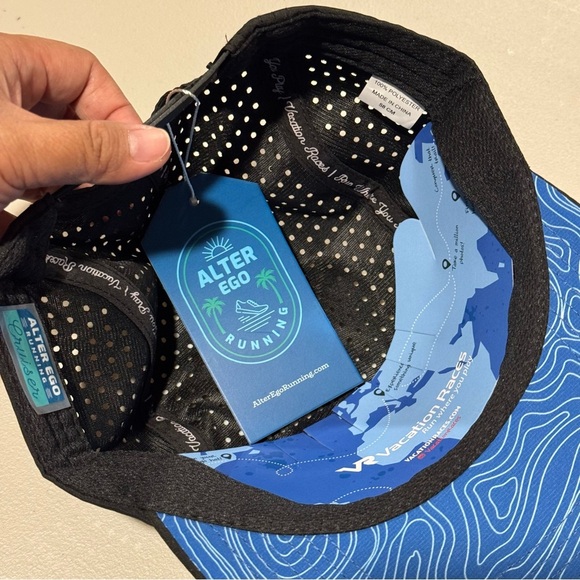 Alter Ego Black Patagonia Vacation Races Snapback Hat Breathable Lightweight NWT - Picture 4 of 6